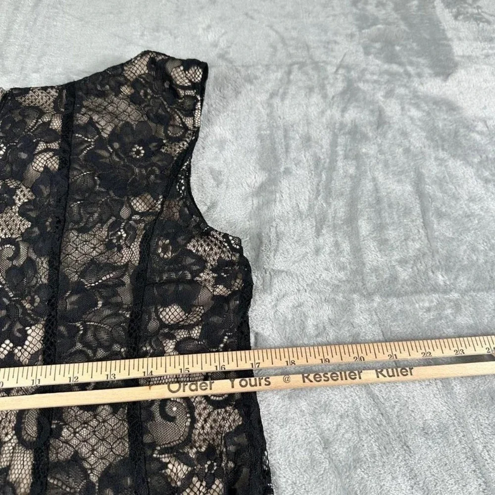 Level Eight Plus Knee Length Dress Size‎ 14W Black Lace 90s Grunge Romantic Goth